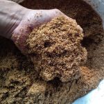 Rice bran manure